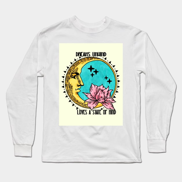 Dreams Unwind Loves a State of Mind Fleetwood Mac Long Sleeve T-Shirt by jardakelley